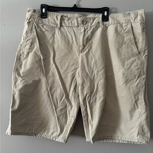GAP Men's Beige Flat Front Shorts